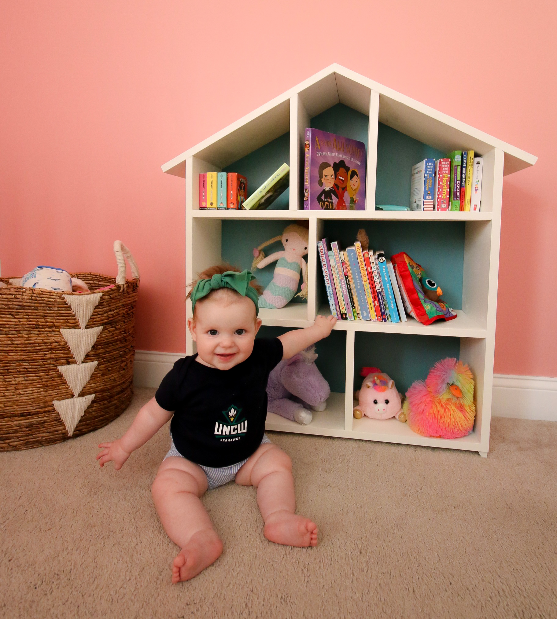 How to build a DIY dollhouse bookshelf
